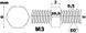 Болтики для зажиму п'ялець FRAME ADJUSTING SCREW M3*20.5 фото 1